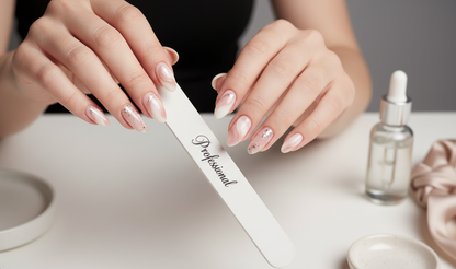 🏆 MÁS VENDIDA Pack de 10 limas de uñas profesionales, tipo curvo doble caras: 100 / 180 / 240